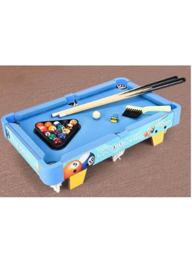 Household Mini Pool Table Children's Small Pool Toy Small Dormitory Desktop Multifunctional Portable Adult Large Size-Color:1123-2 Rounded Corner Color Painting 50cm Club X2 2.5cm American Ball X1 Matching Tripod X1 Brush X1 Powder Polishing X1 - Image 1