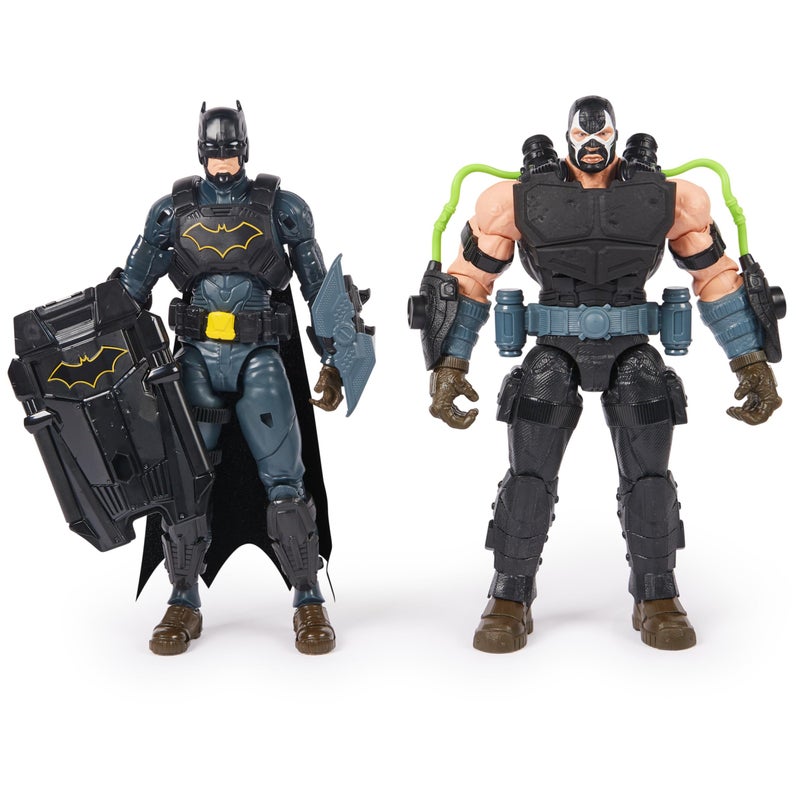 DC Comics, Batman Adventures Battle Pack, Bane and Batman Action Figures Set, 14 Armor Accessories, 12-inch Super Hero Kids Toy for Boys & Girls - Image 1