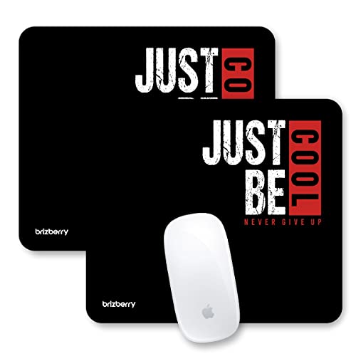 ARTBRIZ® Brizberry Mouse Pad, Optimised for Speed and Precision, Premium Anti Skid Rubber Base, for Office Desktop Laptop PC Mac, 240 x 210 x 3 mm (108S - Pack of 2) - Image 1