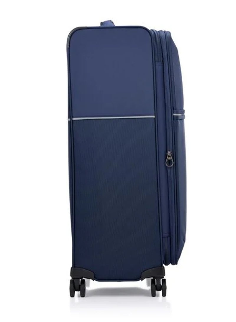 Samsonite 73H Suitcase Check-In Size 78 cm / 29 inch, 4 Spinner Wheels, 100% Nylon, Navy|Soft Top|Front Pocket Compartment|TSA Combination Lock|Expandable - 10 Years International Warranty - Image 4