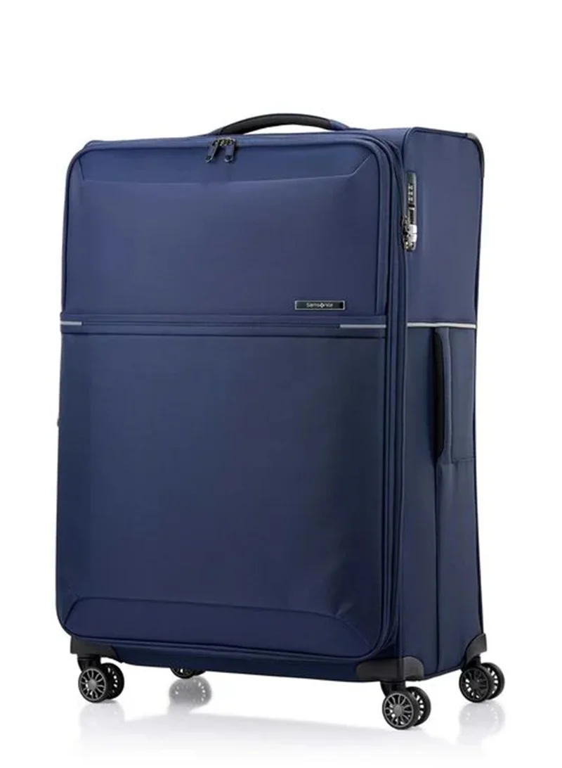Samsonite 73H Suitcase Check-In Size 78 cm / 29 inch, 4 Spinner Wheels, 100% Nylon, Navy|Soft Top|Front Pocket Compartment|TSA Combination Lock|Expandable - 10 Years International Warranty