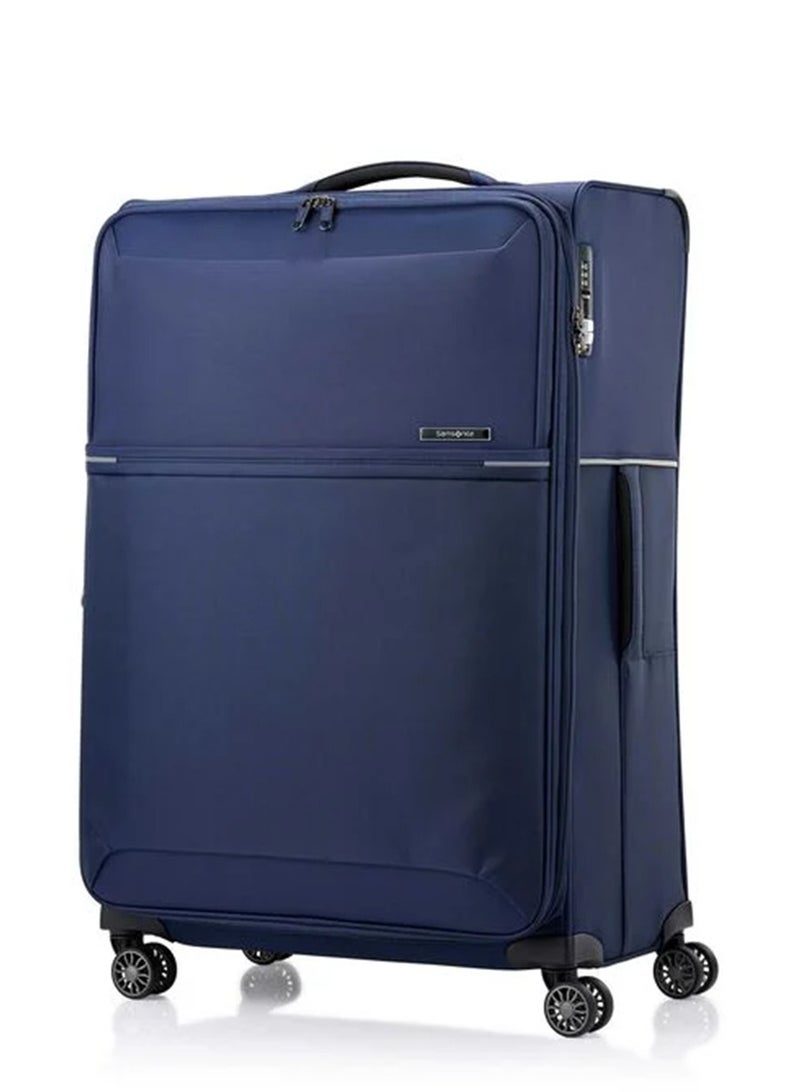 Samsonite 73H Suitcase Check-In Size 78 cm / 29 inch, 4 Spinner Wheels, 100% Nylon, Navy|Soft Top|Front Pocket Compartment|TSA Combination Lock|Expandable - 10 Years International Warranty - Image 1