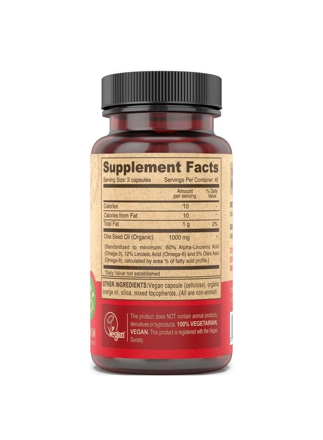 Deva Vegan Chia Seed Oil 1000 Mg 90 Vcap