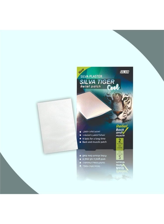 Silva Tiger Cool Relief Patch Box 2 Pcs Size 14x10 - Image 3