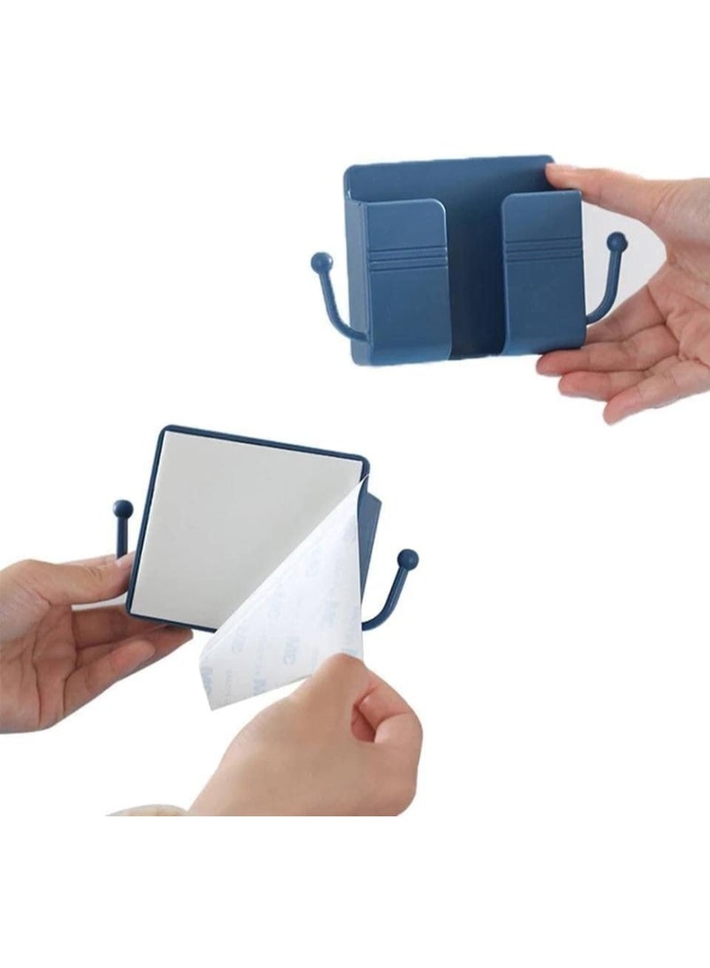 Generic Wall-Mounted Multi-Use Phone Holder – Adhesive Mobile Stand with Dual Hooks for Cables, Accessories, Keys, and Watches – Strong No-Drill Installation, Perfect for Charging and Organizing – Multicolor - Image 3