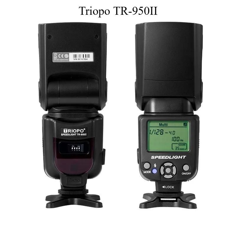 Triopo Tr-950ii Second-Gen On-Camera Flash Speedlite for Canon Nikon Sony Olympus Fuji Pentax Panasonic Dslr Mirrorless - Image 1