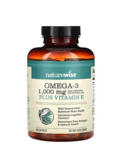 NatureWise, Omega-3 Plus Vitamin E, 180 Softgels