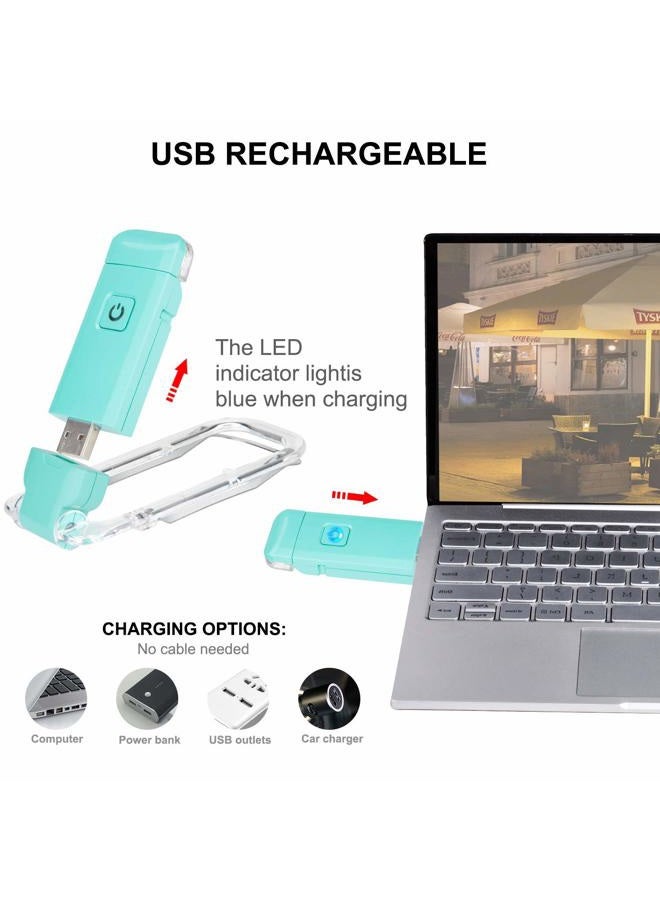 LUXSWAY USB Rechargeable Book Reading Light for Kids,Cute Book Lights in Bed,Warm White,Brightness Adjustable for Eye-Protection, Wireless Clip On Bookmark Lights,Portable Book Light for Bookworms - Image 2