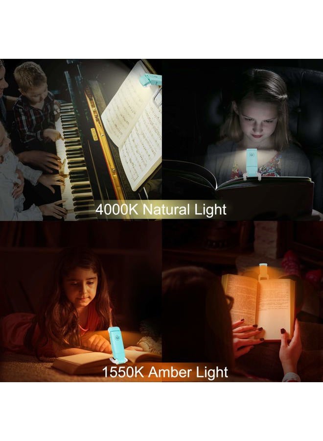 LUXSWAY USB Rechargeable Book Reading Light for Kids,Cute Book Lights in Bed,Warm White,Brightness Adjustable for Eye-Protection, Wireless Clip On Bookmark Lights,Portable Book Light for Bookworms - Image 4