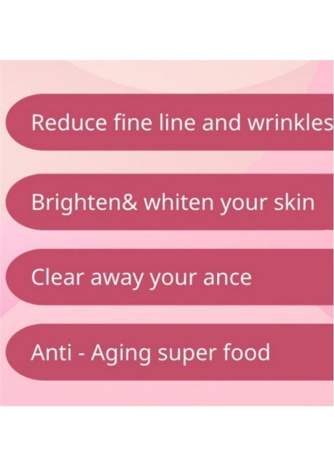 NATURE GLOW 2 Bottles, Glutathione Collagen Glow, Anti-Aging Formula, Skin Whitening and Brightening, Vitamins Strawberry Flavor, 60 Organic Gummies + 60 Organic Gummies - Image 5