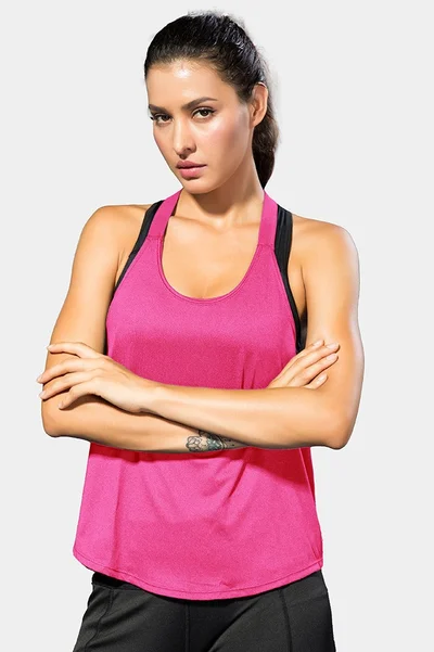 SVL Women's Racerback T-shirt - Dark Pink - SVL