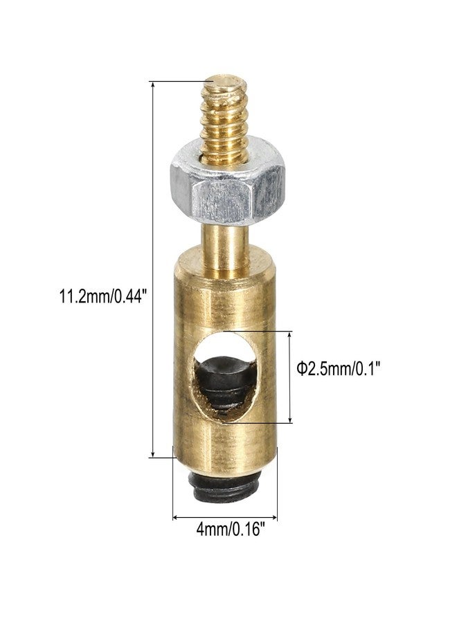 MECCANIXITY Linkage Stoppers Connecting Servo Arm,Adjustable Push Rod with Nut and Screw for RC Airplane,D4x2.5mm 18Pcs - Image 2
