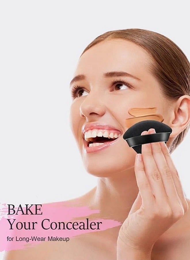 6-Pcs White Soft Velvet Face Makeup Triangle Powder Puff -Soft Beauty Cosmetic Makeup Tools For Foundation - Image 2