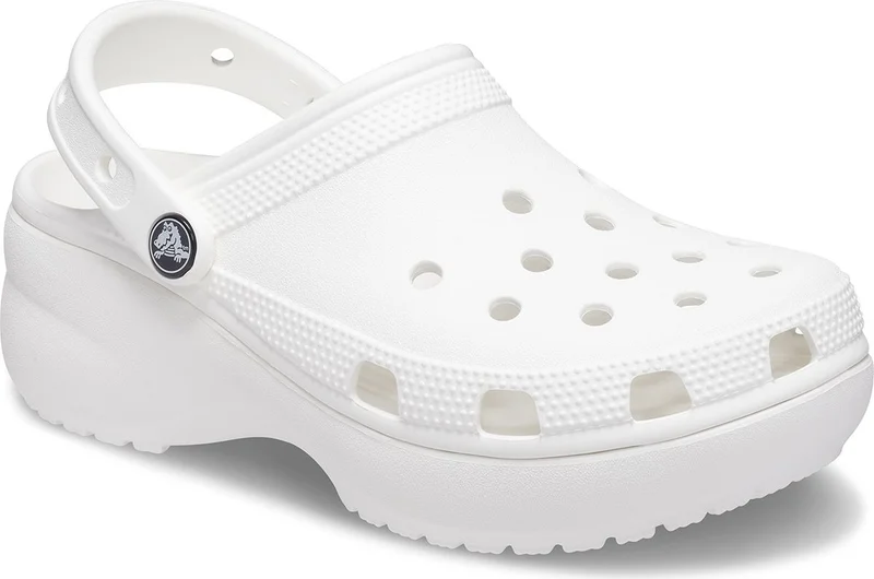 crocs Classic Platform Clog W Women White Slippers 206750-100