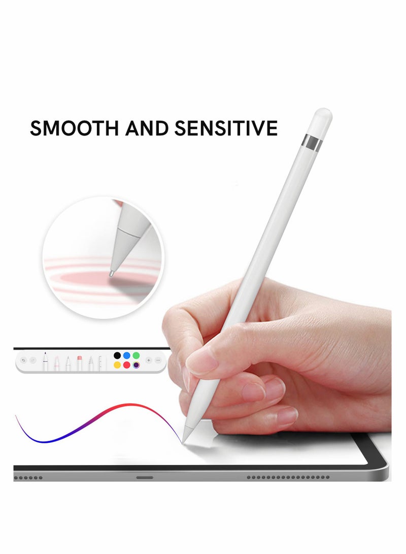 Excefore Replacement Tips for Apple Pencil, 2 Pack Compatible with Apple Pencil 2nd Gen and 1st Gen, No Wear Out Fine Point Precise Control Pen Like Nibs for Apple Pencil (White 1.3mm) - Image 5
