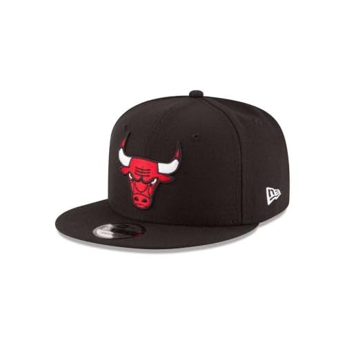 New Era NBA Chicago Bulls Adult Men NBA 9Fifty Team Color Basic Snapback Cap,OSFA,Black - Image 1