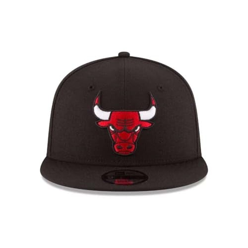New Era NBA Chicago Bulls Adult Men NBA 9Fifty Team Color Basic Snapback Cap,OSFA,Black - Image 2