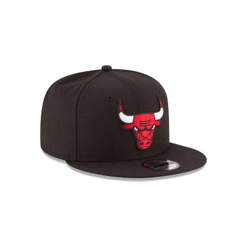 New Era NBA Chicago Bulls Adult Men NBA 9Fifty Team Color Basic Snapback Cap,OSFA,Black - Image 3
