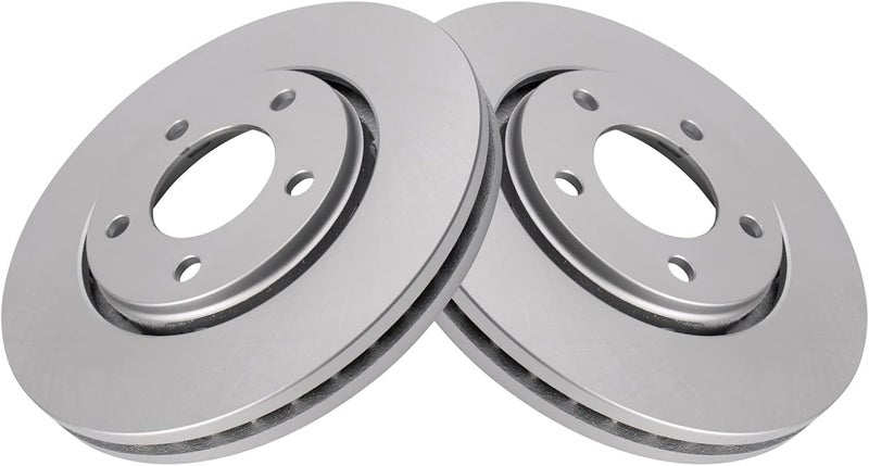 TRQ Front Brake Rotor Set G Coated Vented Compatible with 2001-2007 Chrysler Town & Country 2001-2003 Voyager 2001-2007 Dodge Caravan Grand Caravan - Image 5