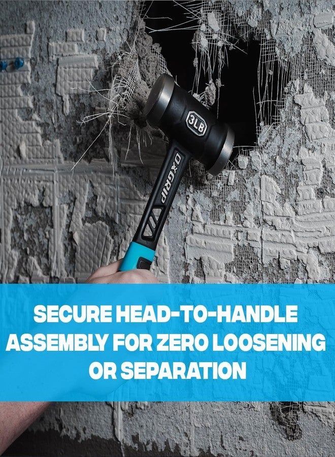 OX Pro Ultrastrike 3lb Sledge Hammer with Vibration Dampening Bridged Neck and Ergonomic Non-Slip Grip - Ultimate Durability with One Piece Steel Club Hammer OX-P086803 Ox Heavy Duty Sledge Hammer - Image 5