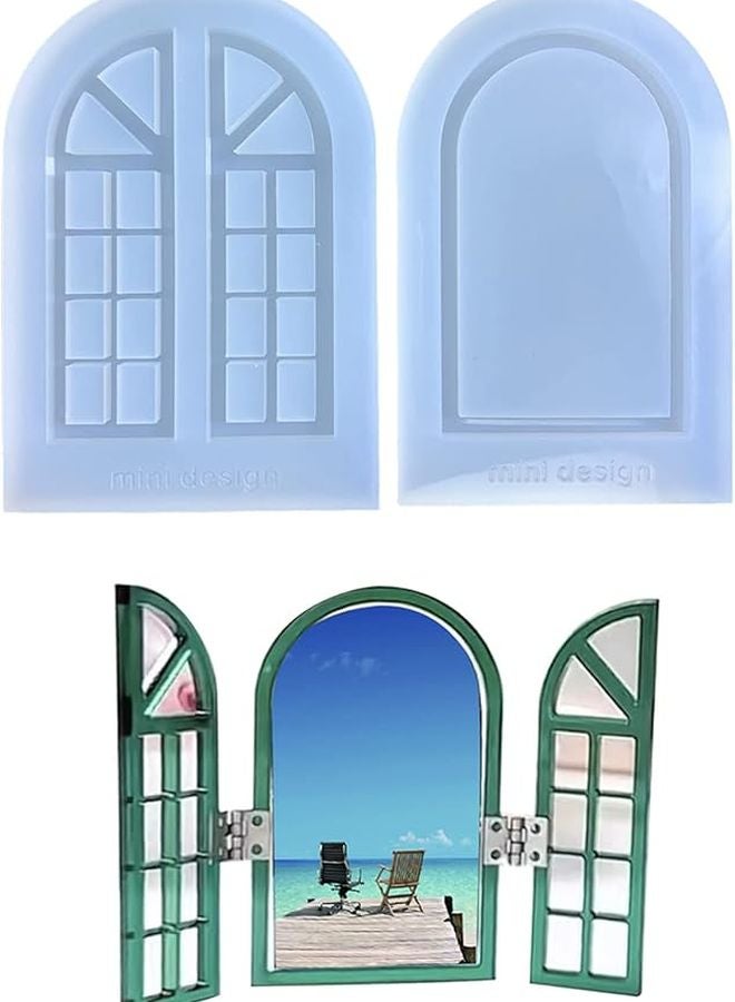 Blue Resin Mold Silicone Picture Frame Set For Epoxy Window Decoration - Image 1
