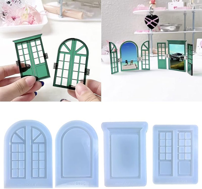 Blue Resin Mold Silicone Picture Frame Set For Epoxy Window Decoration - Image 2