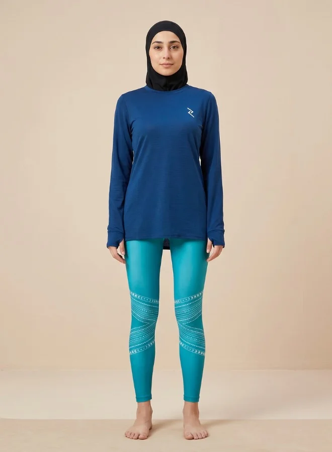 ZAECY Women's Full Sleeve Long Top with Leggings