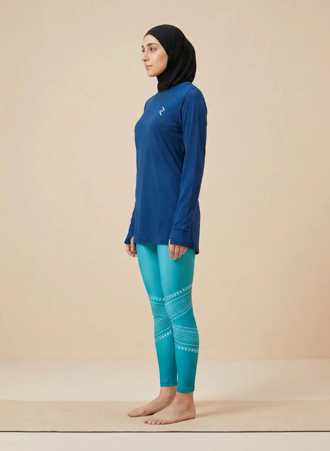 ZAECY Women's Full Sleeve Long Top with Leggings