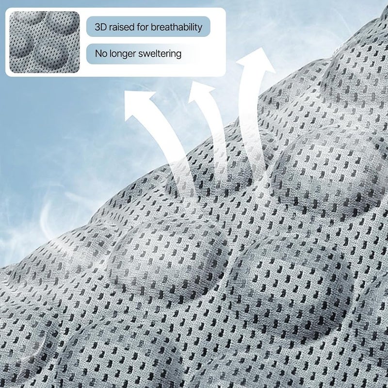 NALACAL Breathable Honeycomb Gel Seat Cushion - Lightweight & Cooling for Summer, Coccyx Pain Relief for Office Chair, Car, Home & Wheelchair (Thin Ergonomic Design, Pressure Reducing) - Image 3