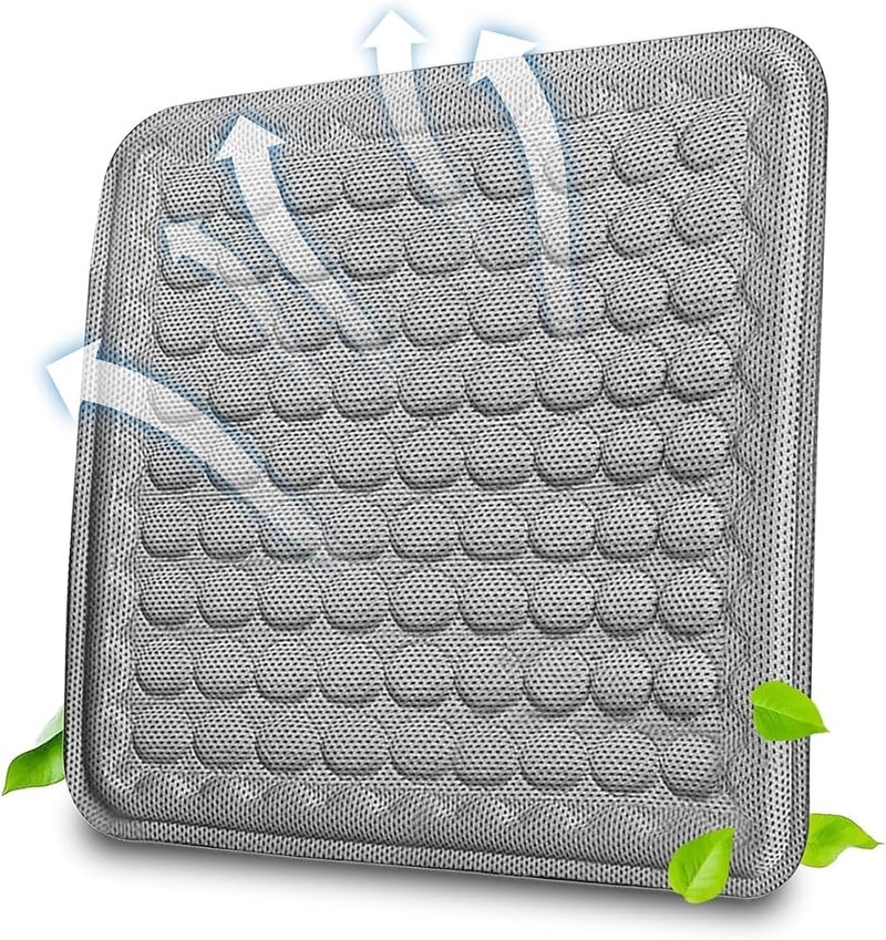NALACAL Breathable Honeycomb Gel Seat Cushion - Lightweight & Cooling for Summer, Coccyx Pain Relief for Office Chair, Car, Home & Wheelchair (Thin Ergonomic Design, Pressure Reducing) - Image 1
