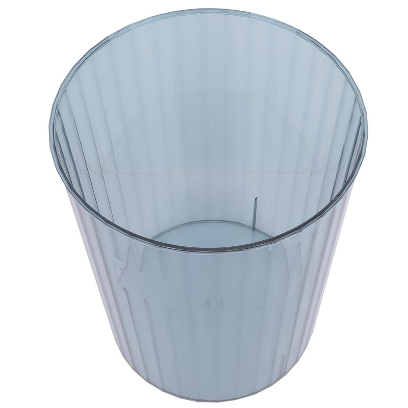 Medium Blue Trash Can Simple Waste Container For Office Bathroom Bedroom Storage - Image 1