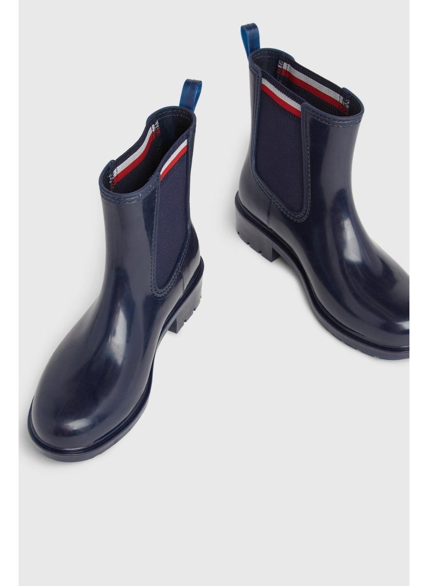 Tommy Hilfiger Jewel - Tommy Hilfiger Corporate Elastic Women's Rain Boots - Image 1