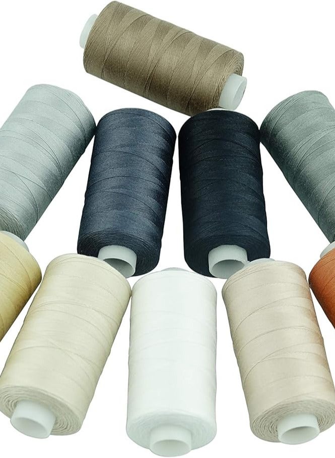 Polyester threads in various colors, suitable for sewing machines and manual sewing - 30 spools - Image 2