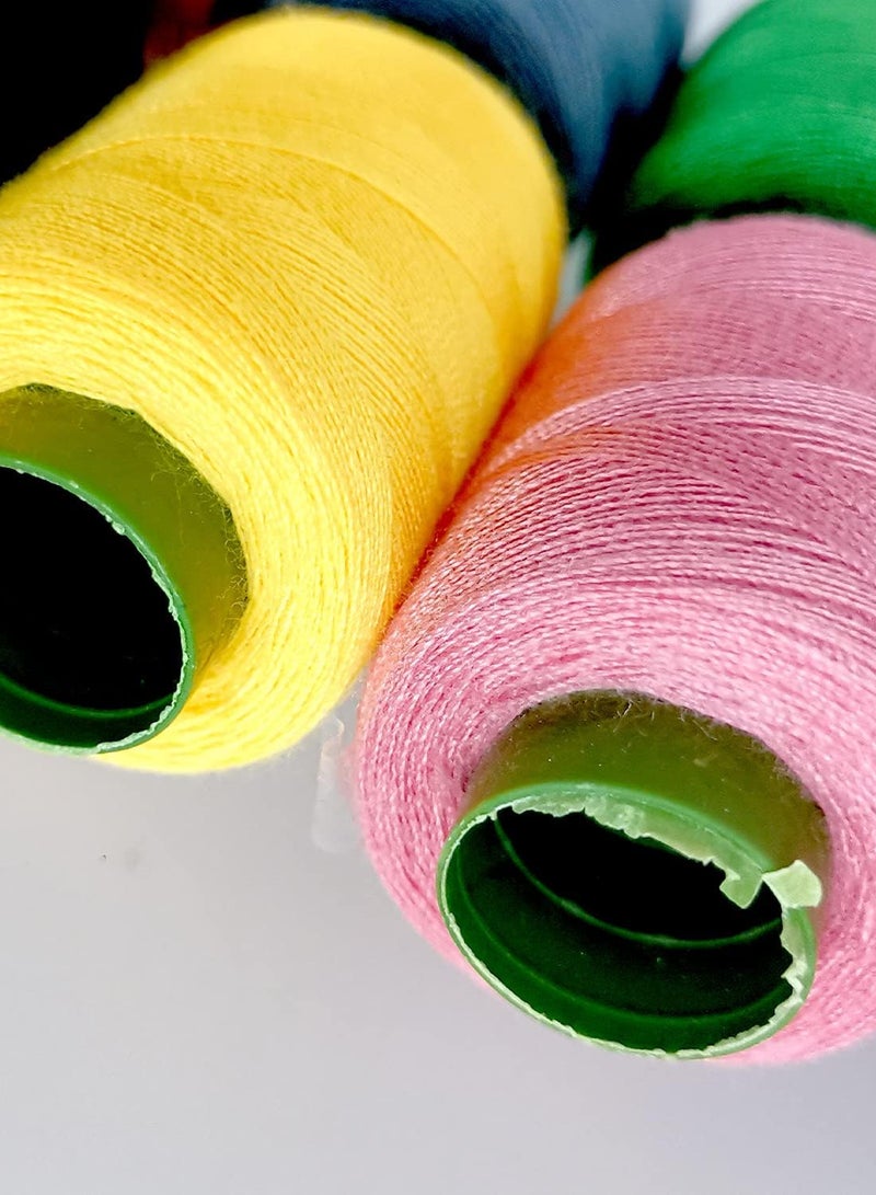 Polyester threads in various colors, suitable for sewing machines and manual sewing - 30 spools - Image 3