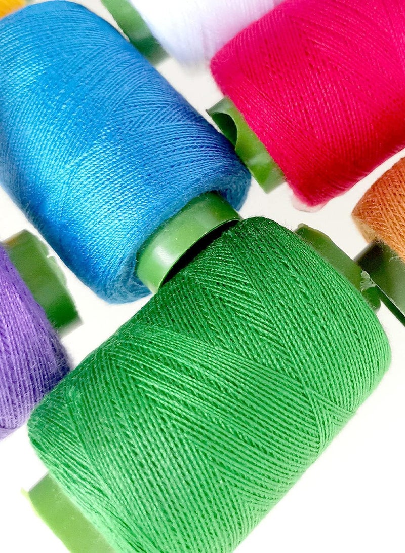Polyester threads in various colors, suitable for sewing machines and manual sewing - 30 spools - Image 4