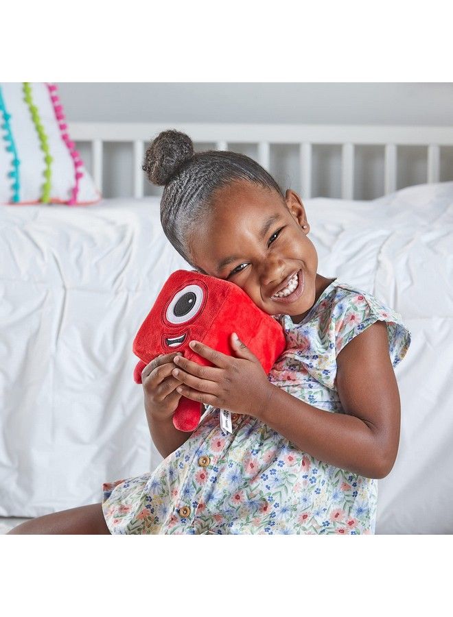 hand2mind Numberblock One Plush Cartoon Plush Toy Plush Figure Toys Kids Stuffed Animals Cute Plushies Imaginative Play Toys Collectible Toys Toddler Sensory Toys Preschool Learning Toys - Image 3