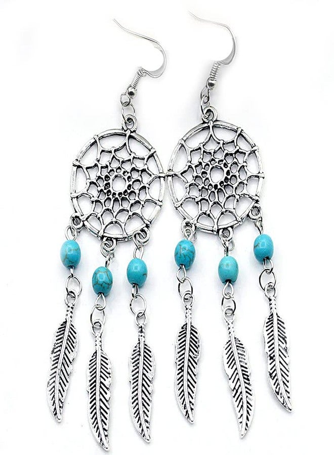 Astroghar Dream Catcher Multi Crystal Charm Tops Jhumka Crystal Earring Ear Ring Pair For Women And Girls - Image 1