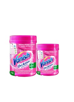 Vanish Oxi Action Multi Power Fabric Stain Remover Powder with Scoop, 1Kg + 500g