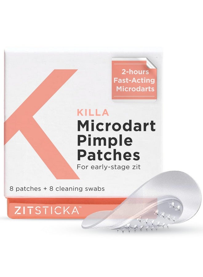 ZitSticka Killa Pimple Patches for Face - World's Most Potent Pimple Patch with Fast-Acting Microdarts - Starts Working within 2 Hours for Deep, Early-Stage Zits - 8 Count - Image 1