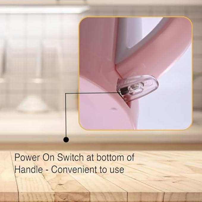 Usha Cool Touch Electric Kettle 1800 Watt18 LiterDouble Layered Cool Touch Outer BodySafety With Auto CutOff FunctionSs304 Grade Stainless Steel Inner BodyWider Mouth2 Years Warranty Pink - Image 3