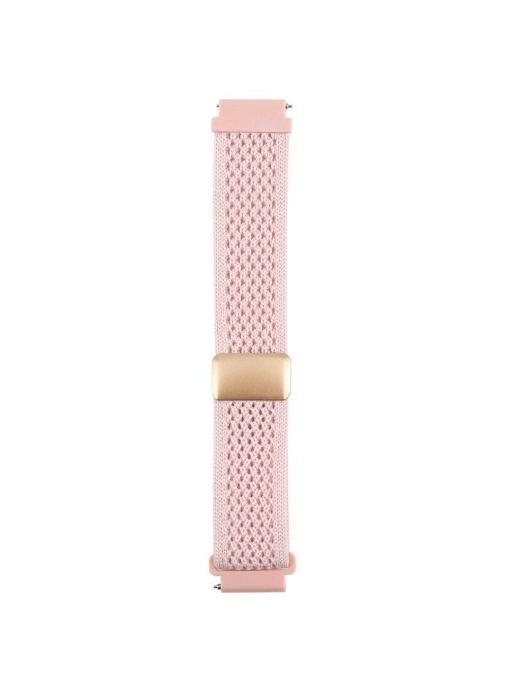 22mm Watch Strap for Huawei Watch GT 5 Pro/GT 5/GT 4/Watch 4/Samsung Galaxy Watch3 45mm/Huami Amazfit GTR 4 46mm Nylon Wristband - Dusty Pink - Image 1