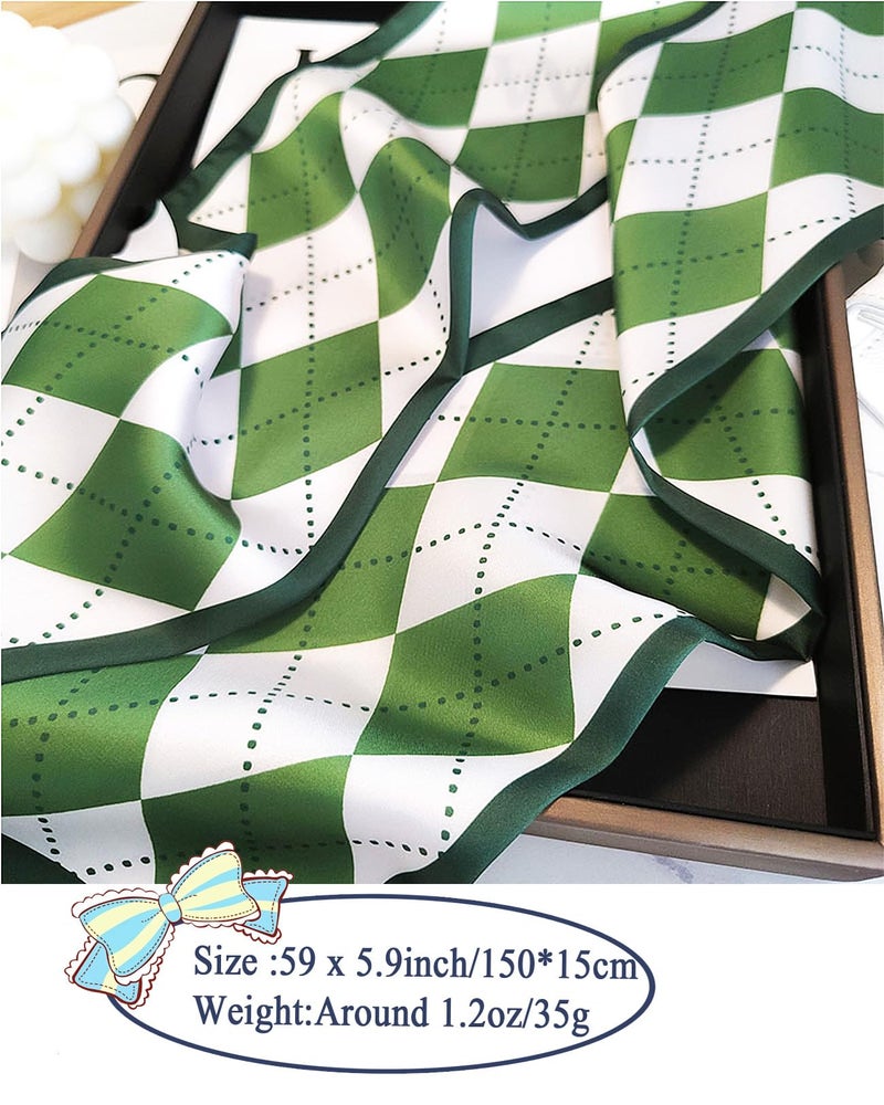 Saiusloa Purse Scarf For Handbags Head Scarves For Women's Hair Bags Scarfs Long Skinny Scarves Fashion Silky For Headbands-A26 - Image 3