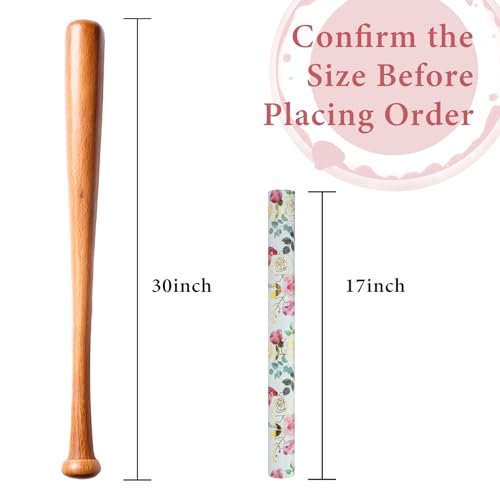 Merture Wrapping Paper Roll with Watercolor Roses - 17 In x 32.8 Ft (46.5 sqft) Foil Floral Gift Wrap with Matte Gold Reverse for Mother’s Day, Wedding, Birthday, Bridal Shower, Valentines Day - Image 3