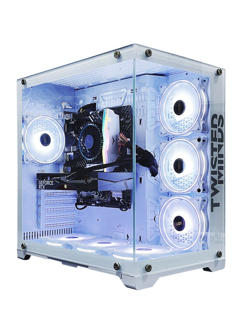 Setup Master - Gaming Pc with Intel Core i5-10400F Processor, H510M-K Motherboard, DDR4 16GB RAM RGB, 1TB M.2 SSD, NVIDIA GeForce RTX 3050 Graphics Card, 7 Fan Case White RGB Remote Control with Windows 11 Pro - Image 1