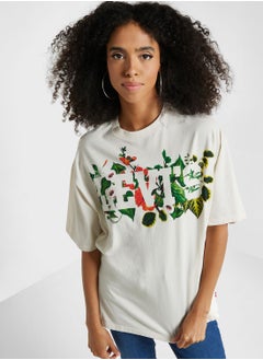 GRAPHIC SHORT STACK TEE LEVIS FLORAL V, 43% OFF