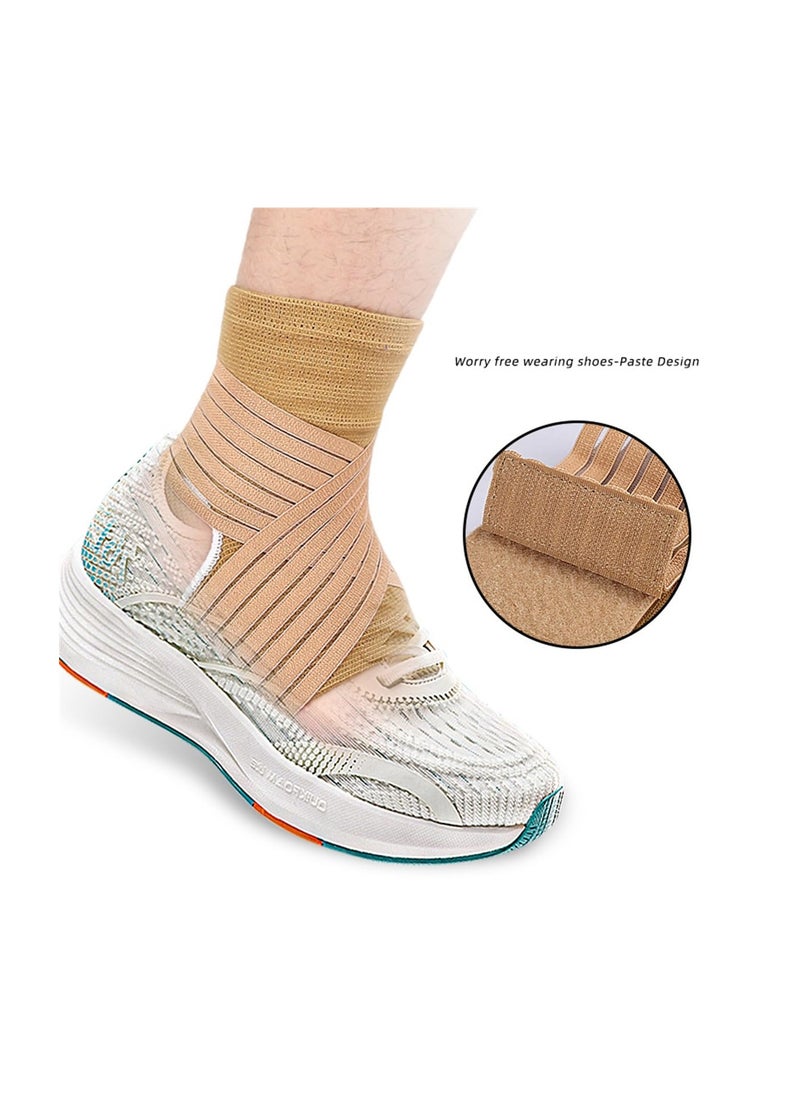 SYOSI Ankle Brace, Ankle Support Brace for Women Men, Adjustable Ankle Compression Sleeve with Stabilizer Wraps, Ankle Bandages Protectors for Sports, Sprained Ankle, Plantar Fasciitis Achilles Tendonitis  - Image 2
