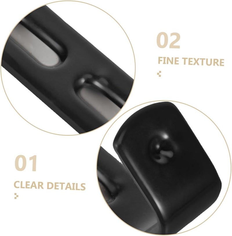 Black Heavy Duty Bunk Bed Hooks Space Saving Loft Ladder Brackets 2 Pack - Image 4