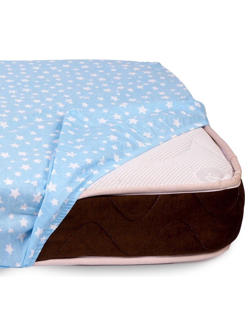 Blue Fitted Baby Sheet 70x150 - pzsku/Z150EAF60083A17F541CBZ/45/_/1739931044/f18d5b76-b1ca-46cd-9e1b-4485581c11a5