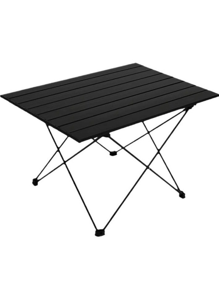 Black foldable camping table, length 55 cm, width 40 cm, height 40 cm - Image 1