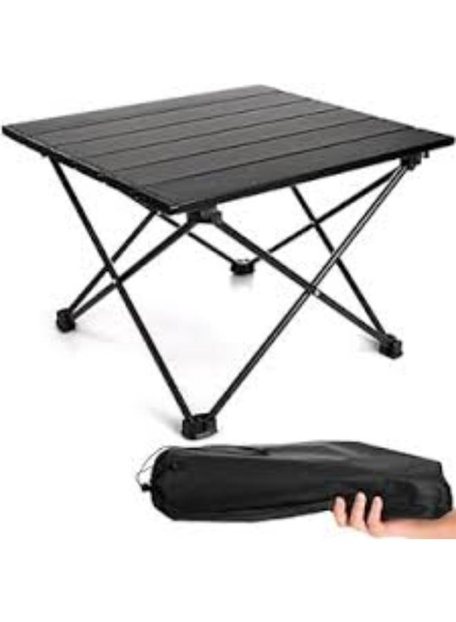 Black foldable camping table, length 55 cm, width 40 cm, height 40 cm - Image 2